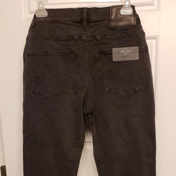 Slate and Stone Men Slim Fit Jeans Black - Picture 2 of 3